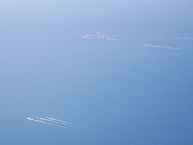 Blick aufs Meer und einige kleine Inseln vor Rio