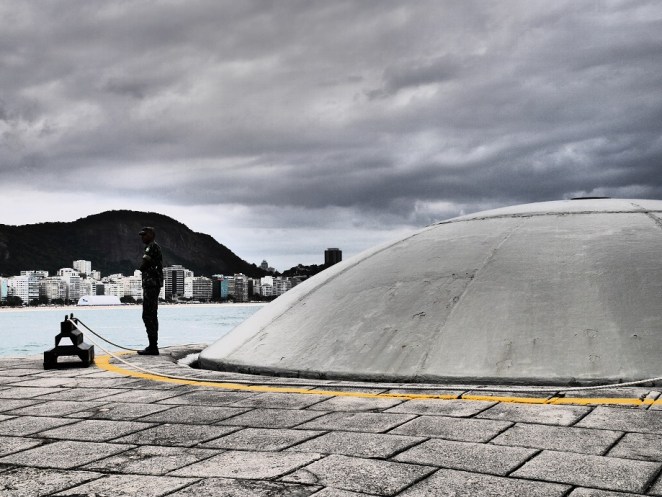 Touristen- und Bunkerwächter.